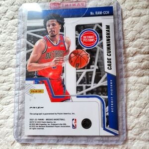 Panini Cade Cunningham Card - Red, Blue, and White